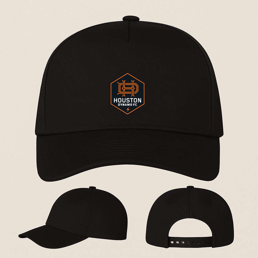 Houston Dynamo FC Soccer Five Panel Twill Snapback Cap