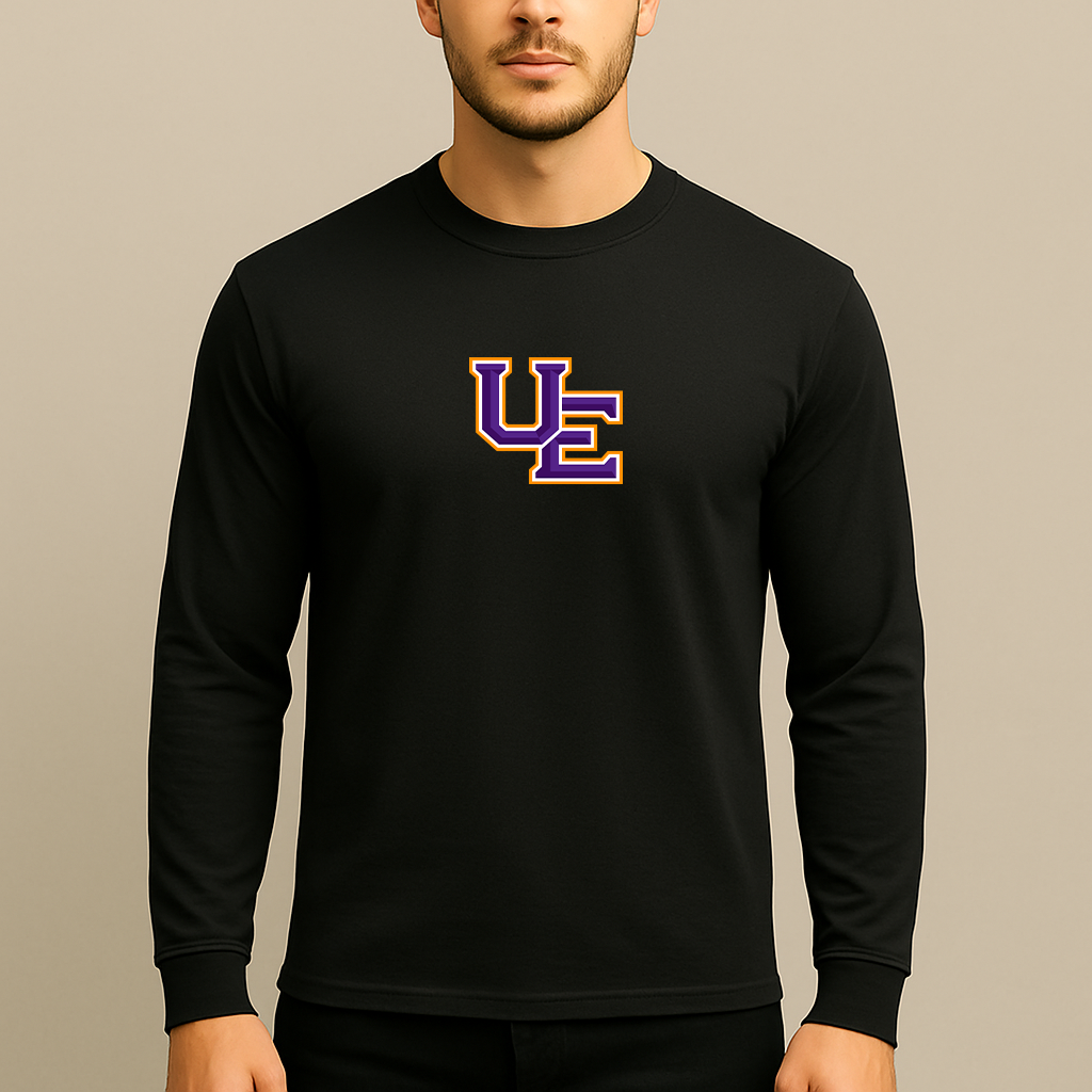 Men's Evansville Purple Aces Logo Long Sleeve T-Shirt