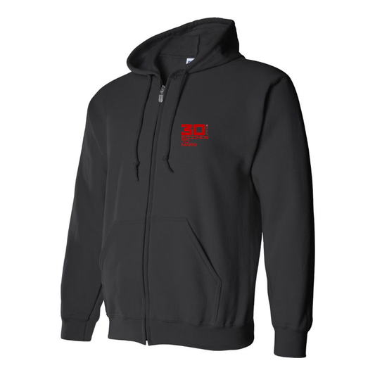 Men's 30 Seconds To Mars Logo Zipper Hoodie