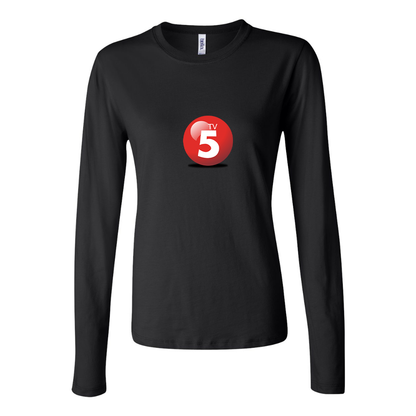 BELLA CANVAS Women’s ABC TV5 Logo Jersey Long Sleeve Tee