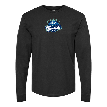 Youth Asheville Tourists Logo Cotton Long Sleeve T-Shirt