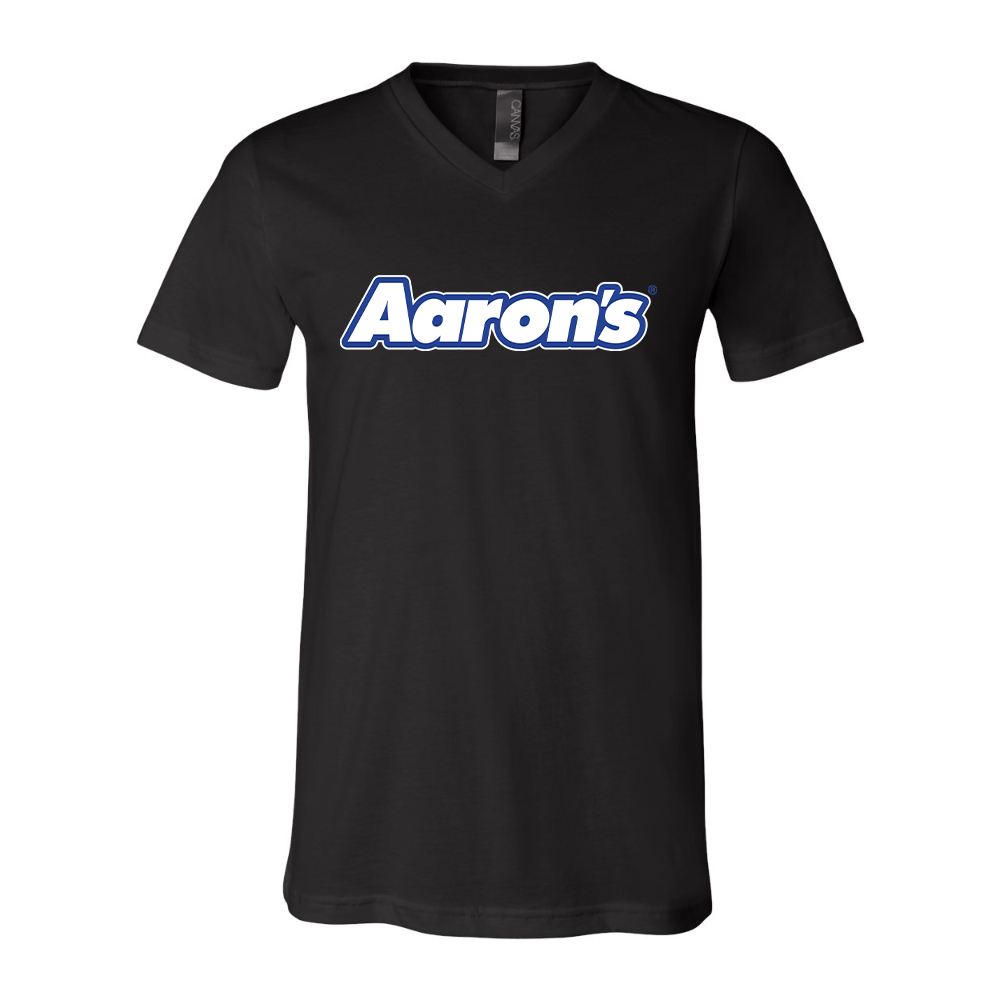 Aaron_s Logo BELLA  CANVAS - Jersey V-Neck T-Shirt