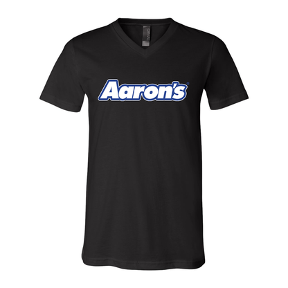 Aaron_s Logo BELLA  CANVAS - Jersey V-Neck T-Shirt