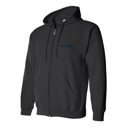 Men's RugsUSA Logo Zipper Hoodie
