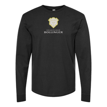 Men's Bollinger Logo Cotton Long Sleeve T-Shirt
