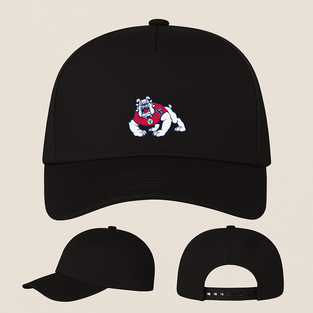 Fresno State Bulldogs Logo Five Panel Twill Snapback Cap