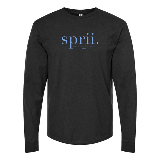 Men's Sprii Logo Cotton Long Sleeve T-Shirt