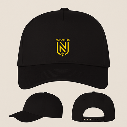 FC Nantes Soccer Logo Five Panel Twill Snapback Cap