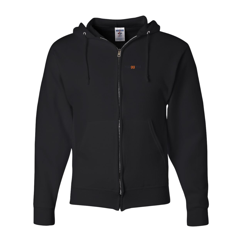 Men's  Banggood  JERZEES NuBlend Full-Zip Hooded Sweatshirt