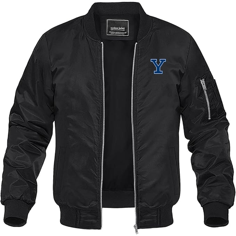 Men's Yale Bulldogs Lightweight Bomber Jacket - Black