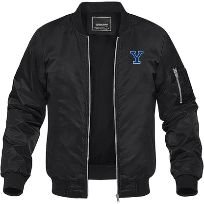 Men's Yale Bulldogs Lightweight Bomber Jacket - Black