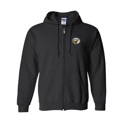 Men's  Bemidji State Beavers Gildan  Heavy Blend Full Zip Hooded Sweatshirt