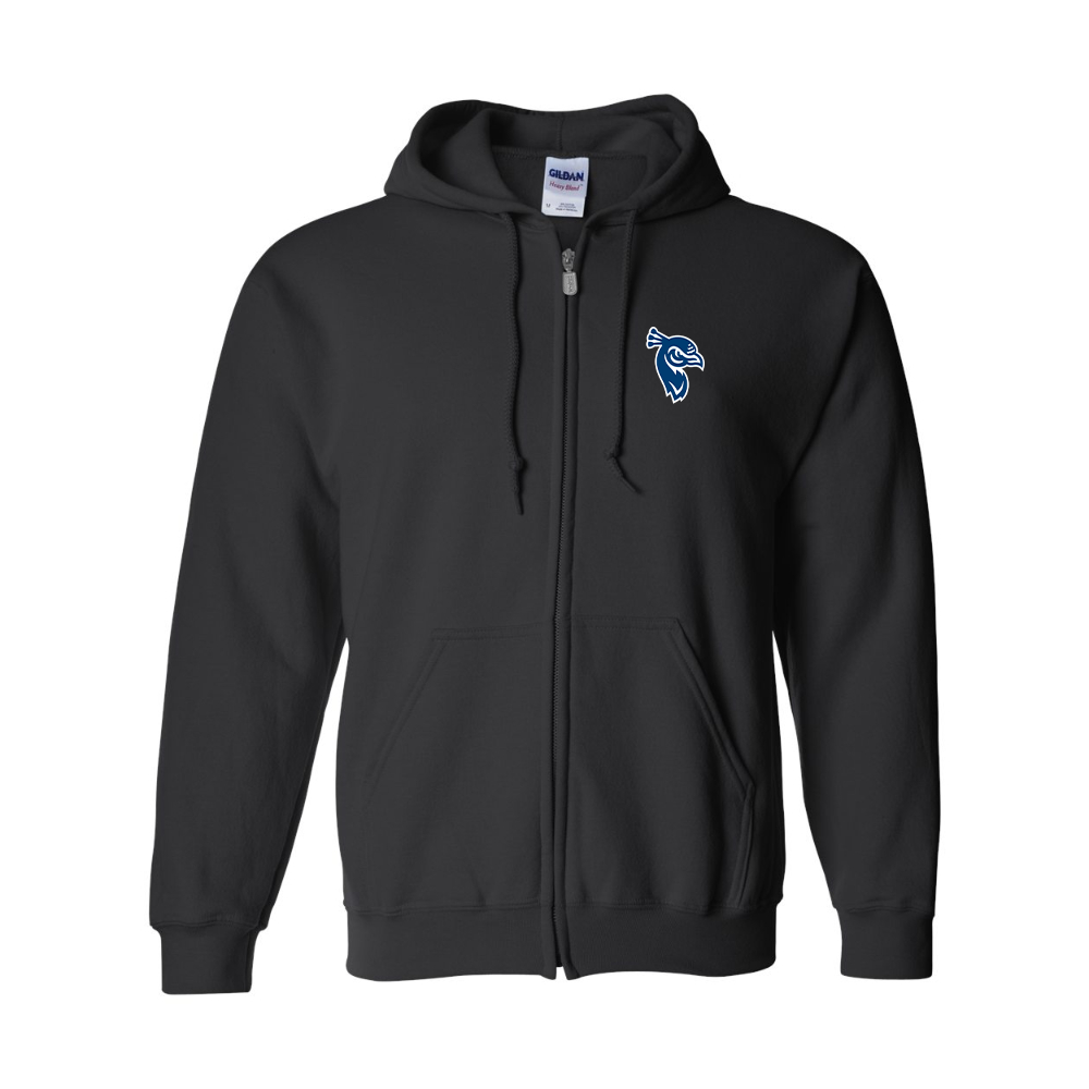 Men's Saint Peters Peacocks Logo Gildan  Heavy Blend Full Zip Hooded Sweatshirt
