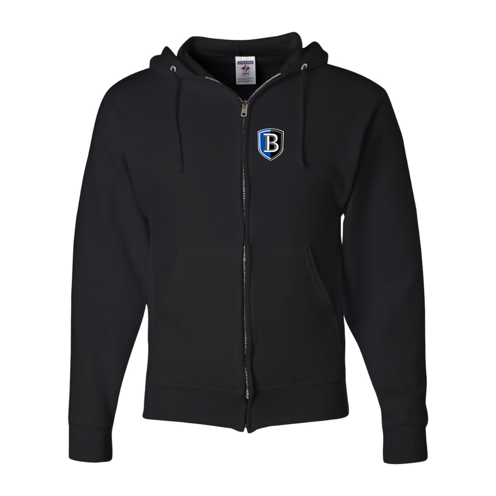 Men's   Bentley Falcons JERZEES NuBlend Full-Zip Hooded Sweatshirt