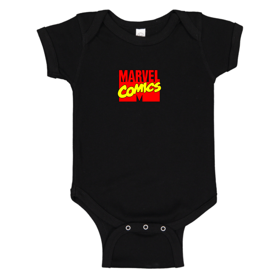 Marvel Comics Logo Baby Romper Onesie