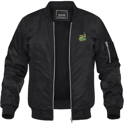 Men's Charlotte 49ers Lightweight Bomber Jacket Windbreaker Softshell Varsity Jacket Coat