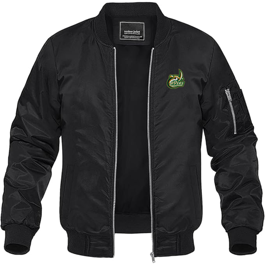 Men's Charlotte 49ers Lightweight Bomber Jacket Windbreaker Softshell Varsity Jacket Coat