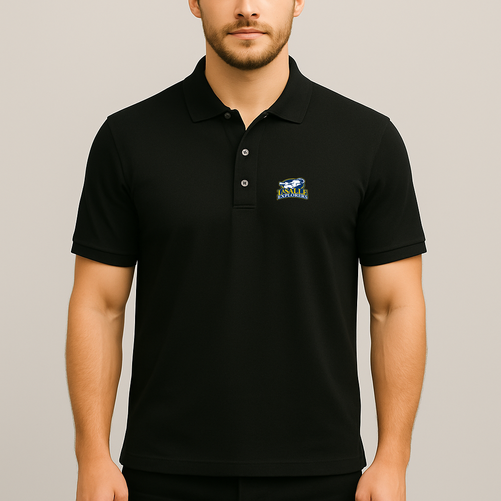 Men's La Salle Explorers Logo Dry Blend Polo