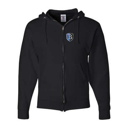 Men's   Bentley Falcons JERZEES NuBlend Full-Zip Hooded Sweatshirt