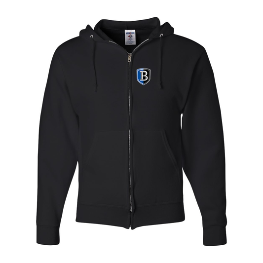 Men's   Bentley Falcons JERZEES NuBlend Full-Zip Hooded Sweatshirt