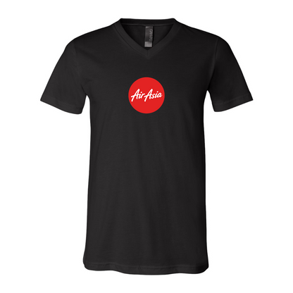 Air Asia Logo BELLA  CANVAS - Jersey V-Neck T-Shirt