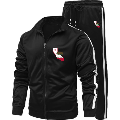Men's California Bear Map  Dri-Fit TrackSuit