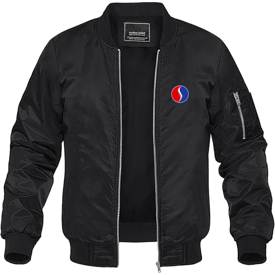 Men's Studebaker Logo Lightweight Bomber Jacket Windbreaker Softshell Varsity Jacket Coat