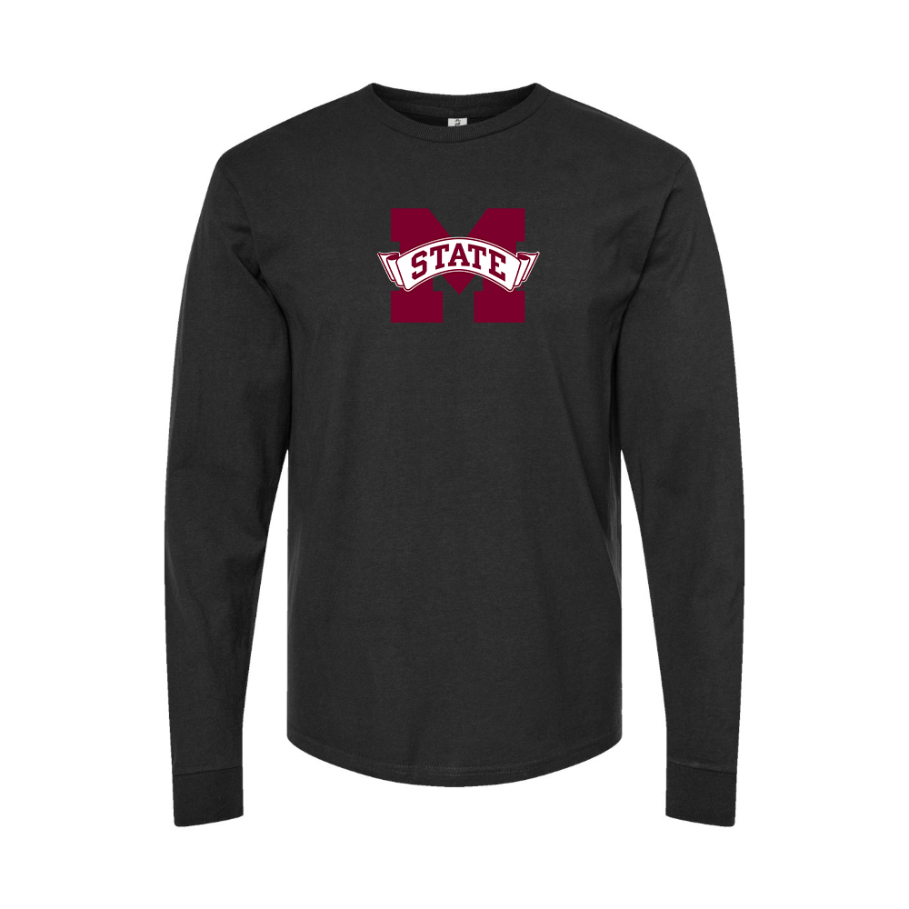 Youth Mississippi State Bulldogs Logo Cotton Long Sleeve T-Shirt