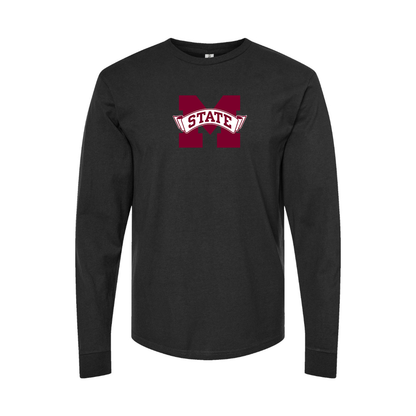 Youth Mississippi State Bulldogs Logo Cotton Long Sleeve T-Shirt