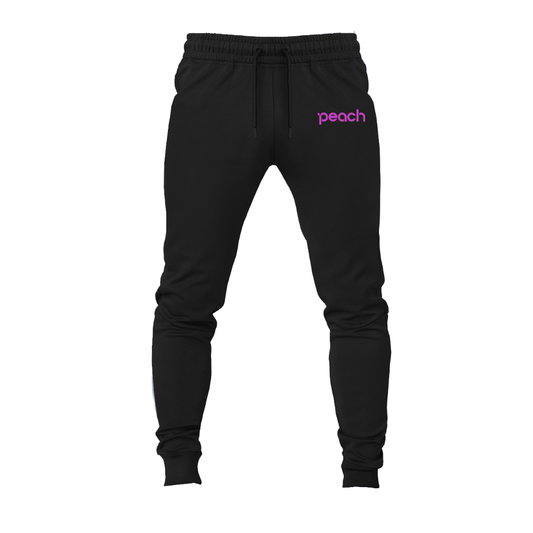 Men's Peach Aviation Logo Joggers Sweatpants
