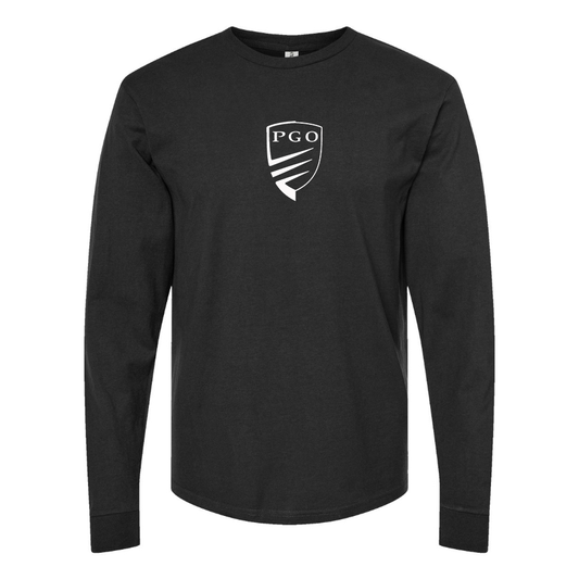 Men's PGO Logo Cotton Long Sleeve T-Shirt