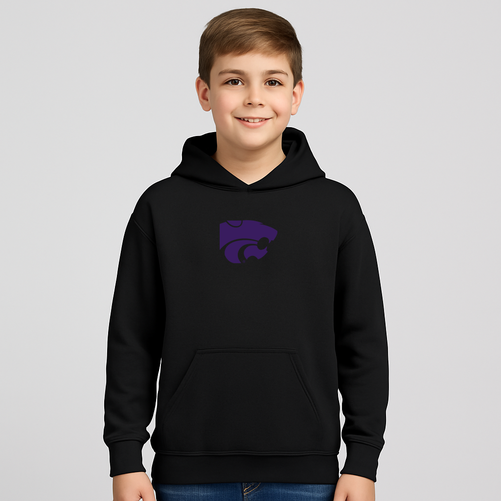 Youth Kansas State Wildcats Logo Pullover Hoodie
