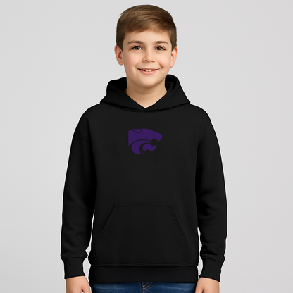 Youth Kansas State Wildcats Logo Pullover Hoodie