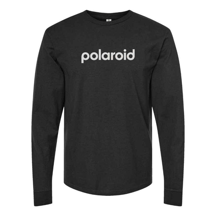Men's Polaroid Logo Cotton Long Sleeve T-Shirt