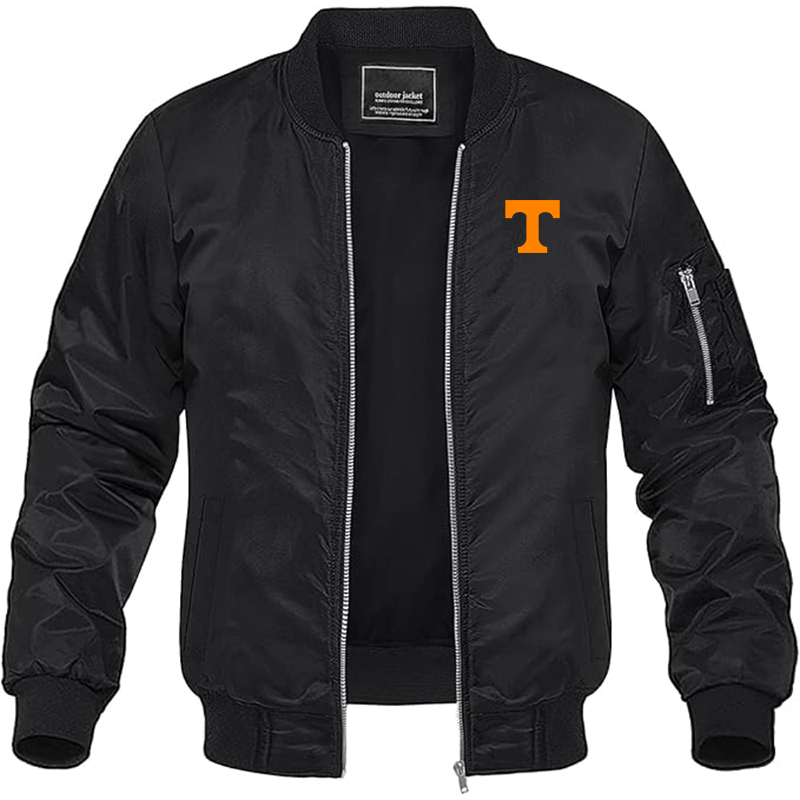 Men's Tennessee Volunteers Lightweight Bomber Jacket - Black