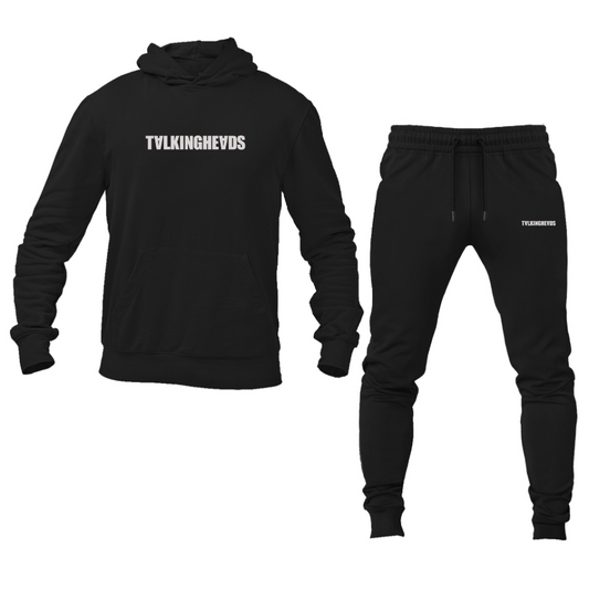 Men's Talking Heads Logo Hoodie Joggers Set