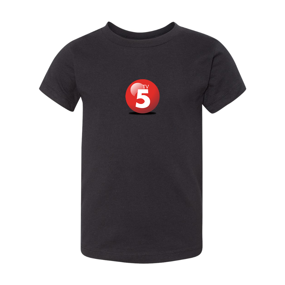 ABC TV5 Logo BELLA  CANVAS Toddler Jersey Tee