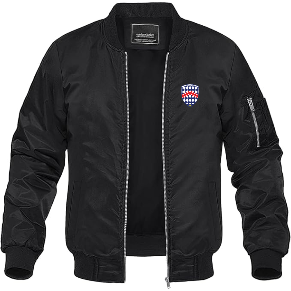 Men's SSC Logo Lightweight Bomber Jacket Windbreaker Softshell Varsity Jacket Coat