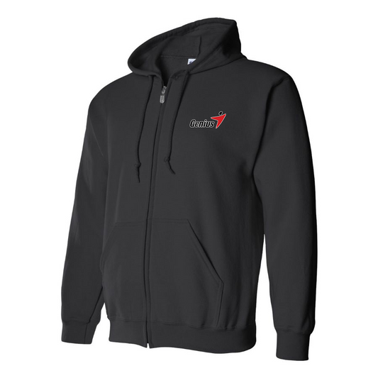 Men's Genius Logo Zipper Hoodie