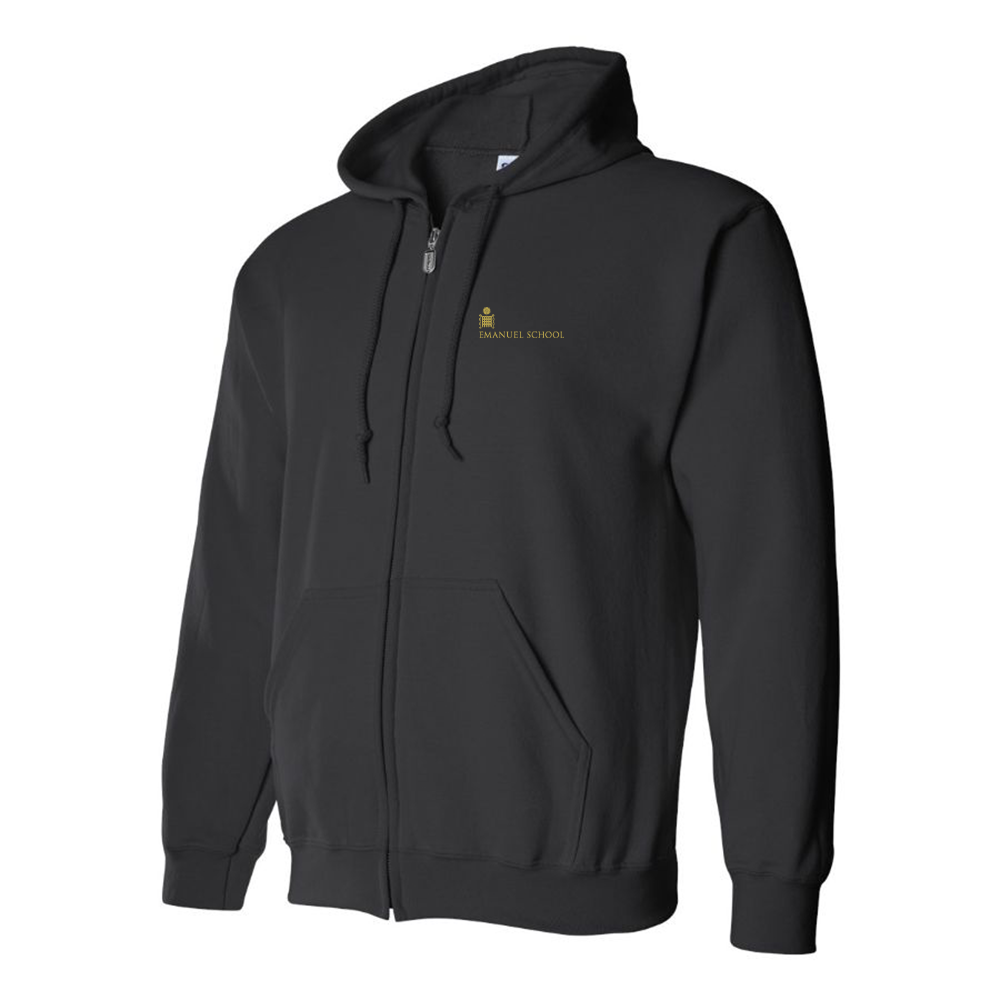 Men's Emanuel School Logo Zipper Hoodie