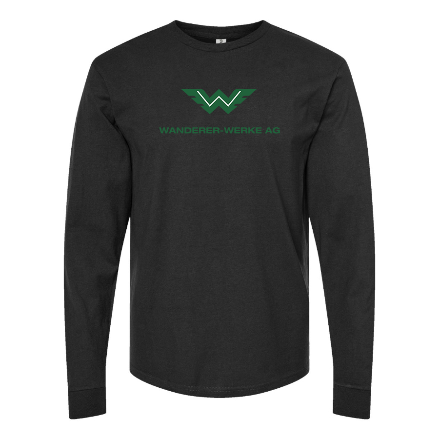 Men's Wanderer Werke Logo  Cotton Long Sleeve T-Shirt
