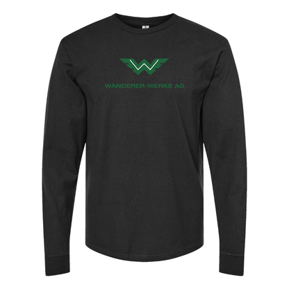 Men's Wanderer Werke Logo  Cotton Long Sleeve T-Shirt
