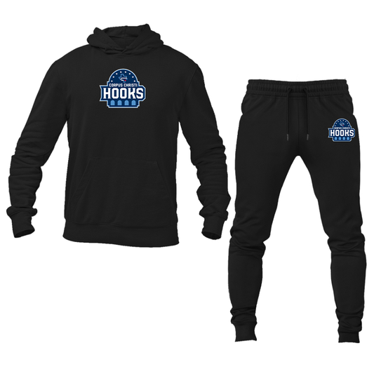 Men's Corpus Christi Hooks Logo Hoodie Joggers Set