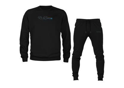 Men's La Tamise Logo Crewneck Sweatshirt Joggers Suit