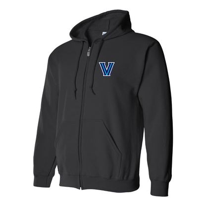 Men's Villanova Wildcats Logo  Zipper Hoodie