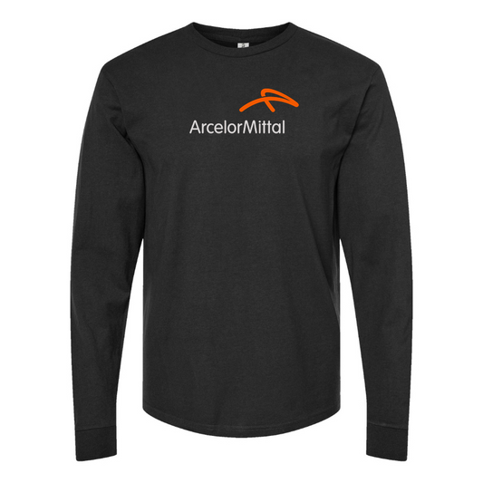 Men's Arcelormittal Logo Cotton Long Sleeve T-Shirt