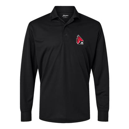 Men's Ball State Cardinals   Paragon Prescott Long Sleeve Polo