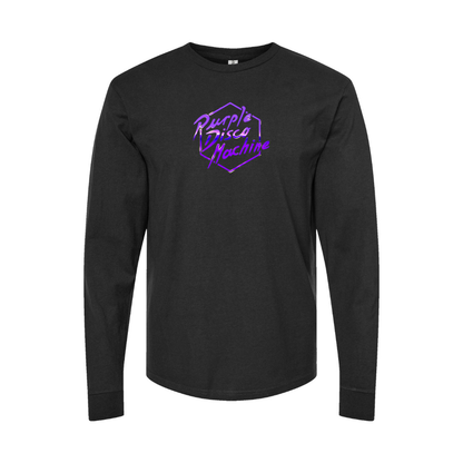 Youth Purple Disco Machine Cotton Long Sleeve T-Shirt