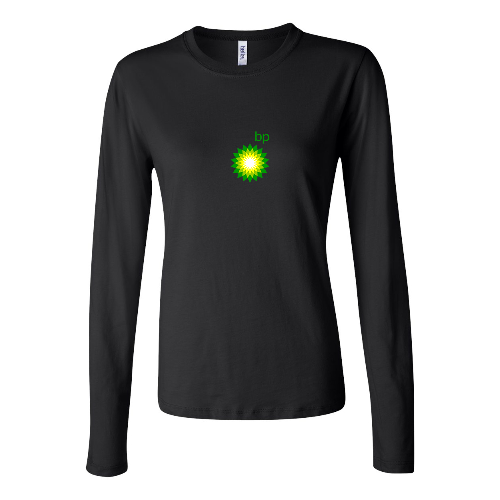 BELLA CANVAS Women’s BP Oil Logo Jersey Long Sleeve Tee