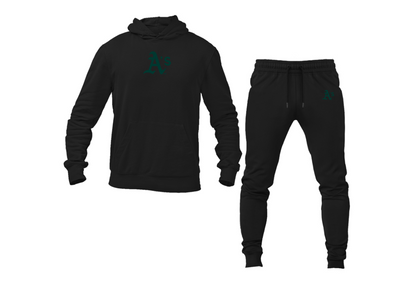 Men's Athletics Logo Hoodie Joggers Set